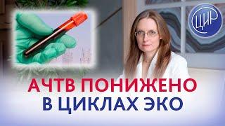 АЧТВ понижено в циклах ЭКО. Акушер-гинеколог ЦИР Анна Игоревна Дрожжина.