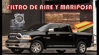 AFINACION DODGE 2015 RAM 3.6L V6 PARTE 2 FILTRO DE AIRE Y LAVADO DE CUERPO DE ACELERACION