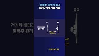 배터리, ‘열 폭주’ 원인 첫 발견 #shorts