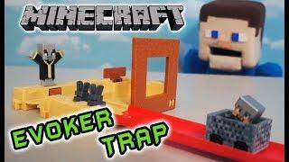 Minecraft Hot Wheels EVOKER TRAP Playset Unboxing Mattel Mini Figures Blind Box, Puppet Steve