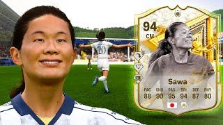 94 Immortals Icon SBC Sawa is absolutely INSANE!!  FC 25 Player Review!