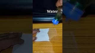 Tissue paper and water science exprement || #shorts #shortvideo #shortfeed #tissue #paper #science