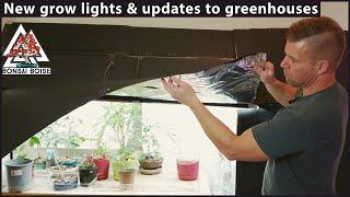 New Bonsai grow lights & updates to indoor greenhouses