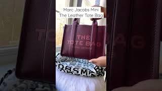 Marc Jacobs Chianti Mini The Leather Tote Bag #marcjacobs #unboxing