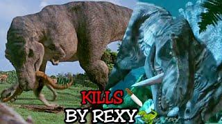 Every Dinosaur-Kill by Rexy, the T Rex| Jurassic Park and Jurassic World