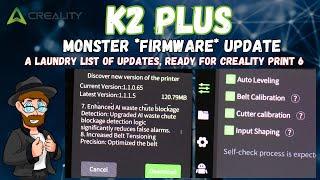 K2 Plus: BIG NEW Firmware update, with the launch of Creality Print 6. Let's check it out!