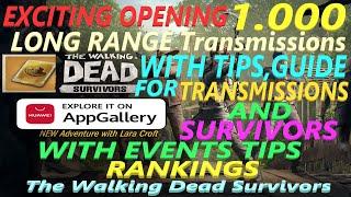 The Walking Dead Survivors - Opened 1.000 Long Transmissions with Big Guide on Survivors,Events Tips