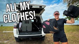 MY ENTIRE WARDROBE for LIVING in a  4RUNNER