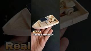 diy mainan kreatif dari stik dinamo bekas menjadi perahu tenaga matahari #diy #kreatif #idecreative