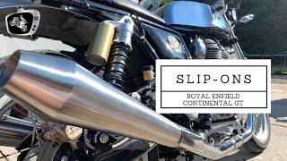 TEC Cannon Slip-On silencers | Sound Comparison test | Royal Enfield Continental GT 650.