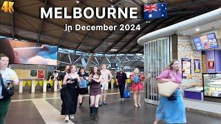 Melbourne Australia Walkthrough Southern Cross Station in December 2024 4K Video