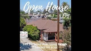 OPEN  HOUSE in Belmont Heights | 2 Homes on 1 Lot | Long Beach Real Estate