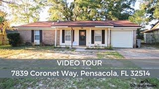 7839 Coronet Way Pensacola rental home tour