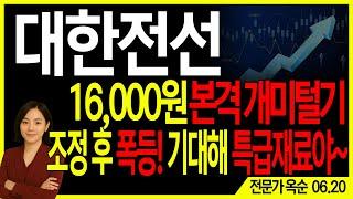 [대한전선] 주의️ 16,000원 본격 개미털기 시작, 싹 다 털고 반등 | 주도주연구소DS 옥순