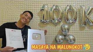 MASAYA NA SOBRANG LUNGKOT -Unboxing my Silver Play Button