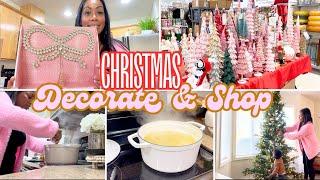 CHRISTMAS DECORATE WITH ME 24 | GETTING OUT THE TREE | DAY IN THE LIFE OF A BUSY MOM | CIWETE POT |