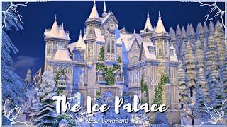 ️ The Ice Palace ️ | Sims 4 No CC Enchanted Winter Castle Speed Build