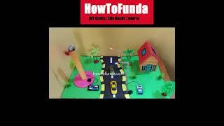 wind turbine and street light working model | DIY science project | howtofunda #shorts