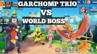 GARCHOMP TRIO VS WORLD BOSSES || POKEMON WORLD || POKEVERSE WORLD IN HINDI @BiGBeasTGame