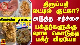 திருப்பதி லட்டில் குட்கா?.. பூகம்பத்தை கிளப்பிய அடுத்த சர்ச்சை - பக்தர்களுக்கு ஷாக் கொடுத்த வீடியோ