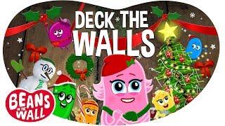 Deck The Walls (Deck The Halls) | Kids Songs | Christmas Songs | Beans in the Wall