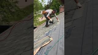 Installing new roofing