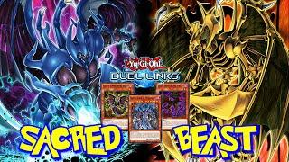 SACRED BEAST DECK DUEL LINKS RANKED DUEL REPLAY + DECKLIST [YU GI OH! DUEL LINKS]