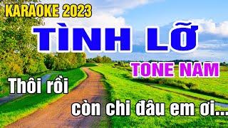 Tình Lỡ Karaoke Tone Nam Nhạc Sống gia huy beat