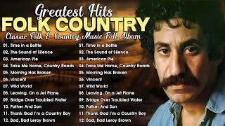 Simon & Garfunkel, Jim Croce, John Denver, Cat Stevens   Classic Folk & Country Full Album 