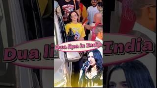 "Dua Lipa Lands in India in Style: Rocking a Chic T-Shirt"#dualipa#india#concert#shorts