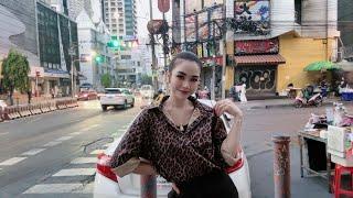 LIVE Street Café - Welcome Family  Ploysai Coffee Lady in Bangkok Thailand - Thai Street Food