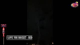 I Love You (Red) Rocket By Big Shotter Fireworks - 1 Rocket