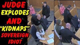 TOUGH AS NAILS JUDGE SHUTS DOWN SOVEREIGN CITIZEN AND "KIDNAPS" HER TO JAIL...EXPLOSIVE ACTION!!!