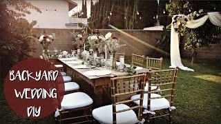 BACKYARD WEDDING DIY! Hobby Lobby & Dollar Tree 