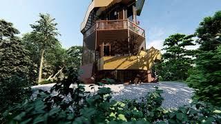 Sfeerimpressie nieuwe uitkijktoren De Wandeling Wandelbos Groenendaal Heemstede