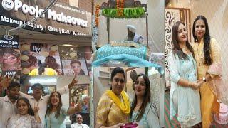 New salon opening ceremony ! Happy janmashtami 