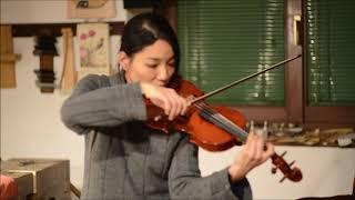 Lena Yokoyama prova il violino Davide Sora Cremona 2017 - 1 marzo 2018