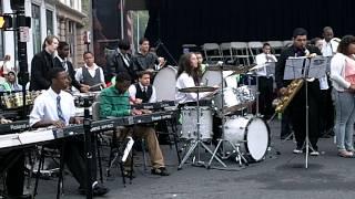 My first time playing drums live. Scitech Band - Canon Remix Pancake Breakfast 2013