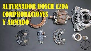 DESARME, MEDICIONES Y ARMADO DE ALTERNADOR BOSCH PASO A PASO.