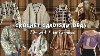 80+ CARDIGAN crochet ideas (with FREE Patterns!)