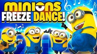 Minions Freeze Dance | Brain Breaks For Kids | Despicable Me 4 | Just Dance | Danny Go Noodle