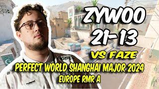 Vitality ZywOo (21/13) vs FaZe (Dust2) @ Perfect World Shanghai Major 2024 Europe RMR A | CS2 POV