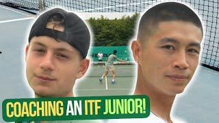 Serving & Returning Against A SERIOUSLY Talented ITF JUNIOR!