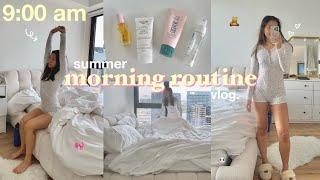 *realistic* 9AM MORNING ROUTINE  healthy habits, working out, productive & aesthetic vlog