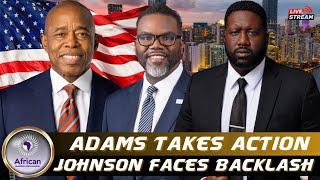 NYC Mayor Eric Adams Vows To Help Trump Deport Migrants, Chicago Mayor Brandon Johnson Called Out