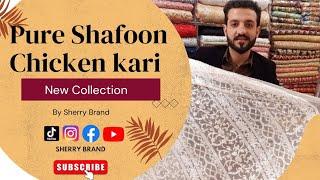 Pure Shafoon Chicken Kari Unstitch Dresses By Sherry Brand