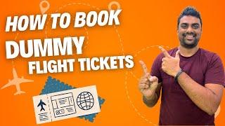 How to Book Dummy Flight Ticket || How To Book Dummy Ticket For Visa