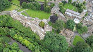 Skipton / Skipton Castle / North Yorkshire / Yorkshire / Drone