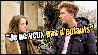 LES JEUNES NE VEULENT PLUS FAIRE D'ENFANTS ? [MICRO-TROTTOIR]