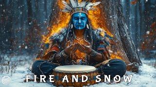 The Spirit of FIRE AND SNOW Healing Power of Shamanic Drumming  Spiritual Tribal Music